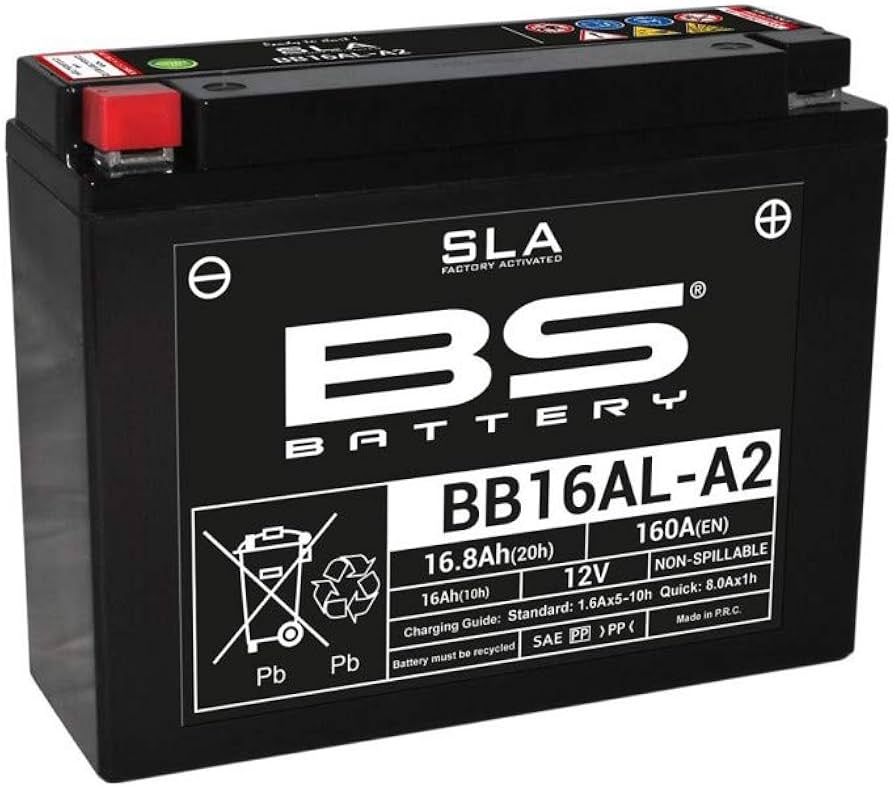 BATTERY BB16AL-A2 12V 16Ah. BS, SEALED BATTERY YB16AL-A2
