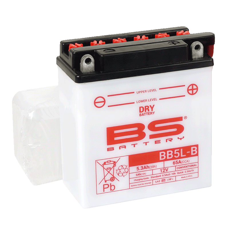 BATTERY YB5L-B 12V 5Ah BS, BS WITH ACID PACK BB5L-B, 310591, BS-BB5L-B