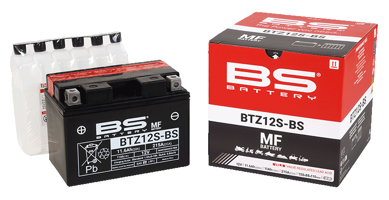 BATTERY YTZ12S-BS 12V MA.FREE, BS Maintenance Free BTZ12S-BS, 300697, BS-BTZ12S-BS