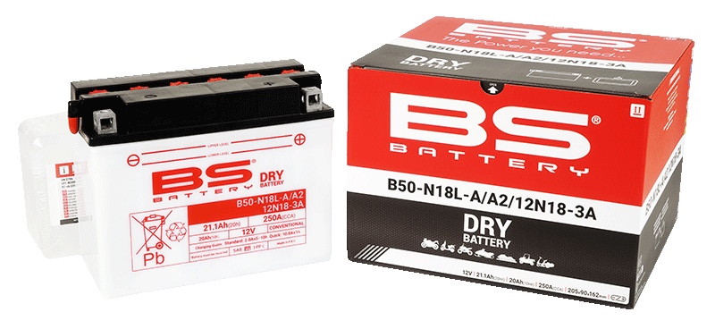 BATTERY Y50N18L-A2 12V 20Ah BS, BS WITH ACID PACK B50N18L-A2, 310656, BS-B50N18L-A2