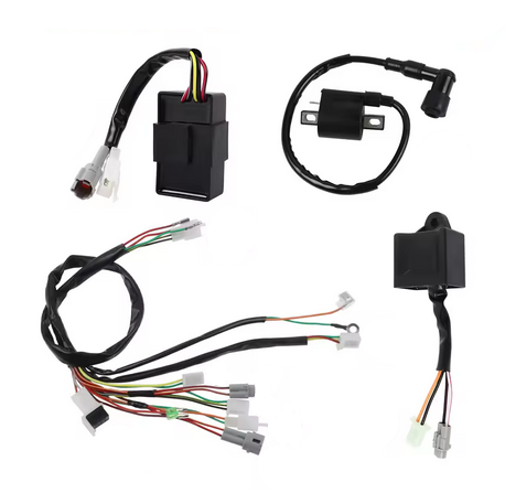 4Pcs WIRING LOOM HARNESS CDI IGNITION COIL 1981-2016 YAMAHA PW50 PEEWEE