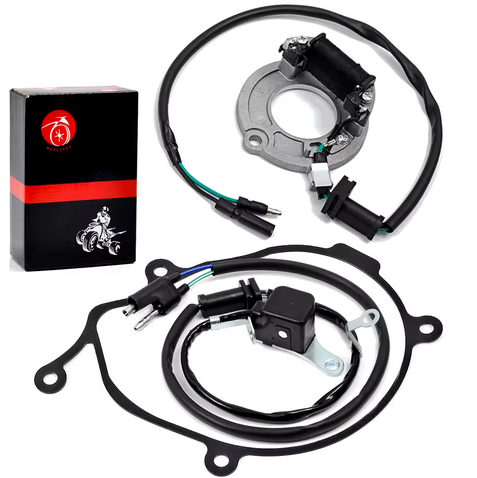 STATOR AND PULSE COIL & GASKET 1996-2004 HONDA CR80 R CRB CR85 R RB 31120-GBF-831 30300-GC4-601