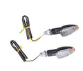 INDICATORS LED OVAL SHORT CLEAR PAIR OF MINI BLINKERS