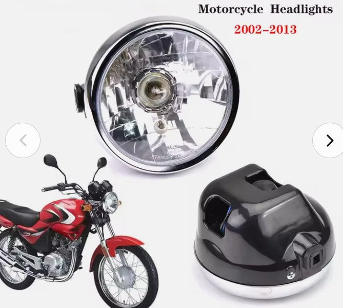 HEAD LIGHT UNIT ROUND CLEAR GLASS 2002 - 2013 YAMAHA YFB125 TYPE