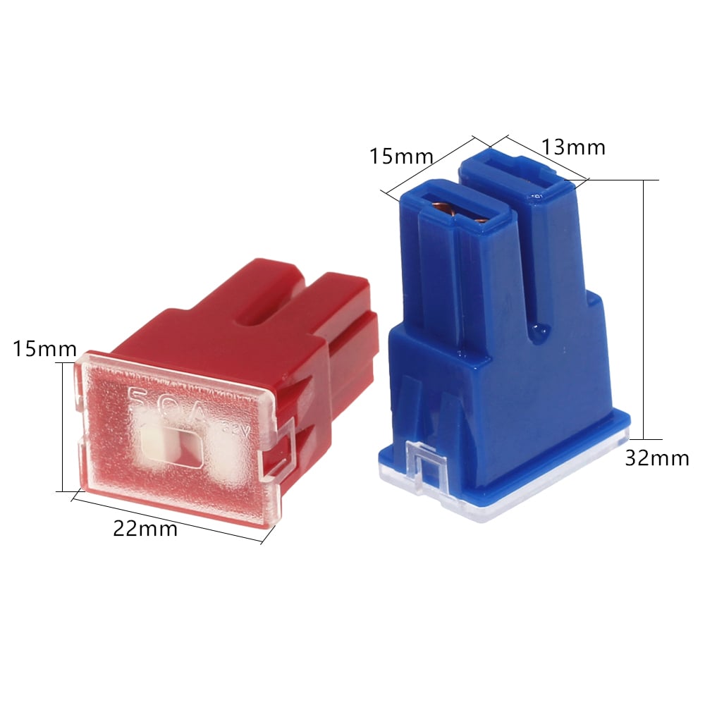 Pack of 2 Cartridge Fuses 90 Amp ATV UTV Female PAL 293 Series