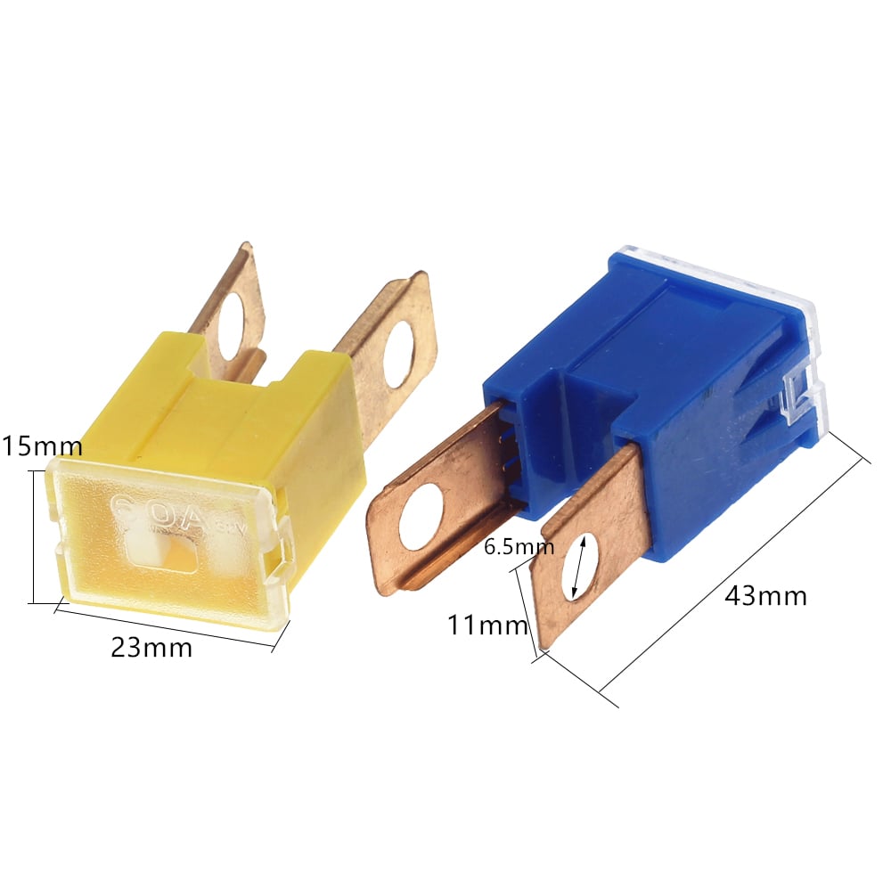 Pack of 2 Cartridge Fuses 20 Amp ATV UTV Male PAL 294 Series