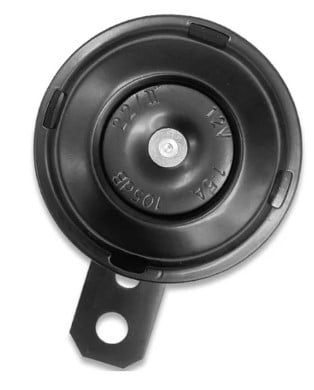 HORN 12V DC SMALL 65mm WATERPROOF BLACK LOUD TONE SOUND 105DB
