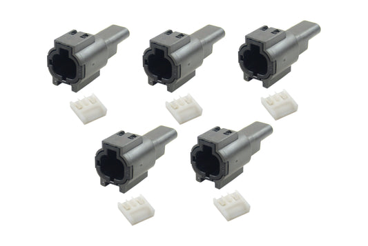 2 PIN FEMALE CONNECTOR FRM-104, PACK / 5