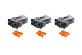 4 PIN FEMALE CONNECTOR FRM-109, PACK / 3