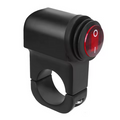 HANDLEBAR LIGHT SWITCH 22mm 12V SPOTLIGHT FOG LAMP TURN SIGNAL ON OFF RED WATERPROOF