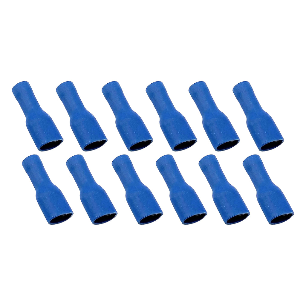 TERMINAL BLUE SPADE FEMALE 10, PACK OF 10 / T6.3mm