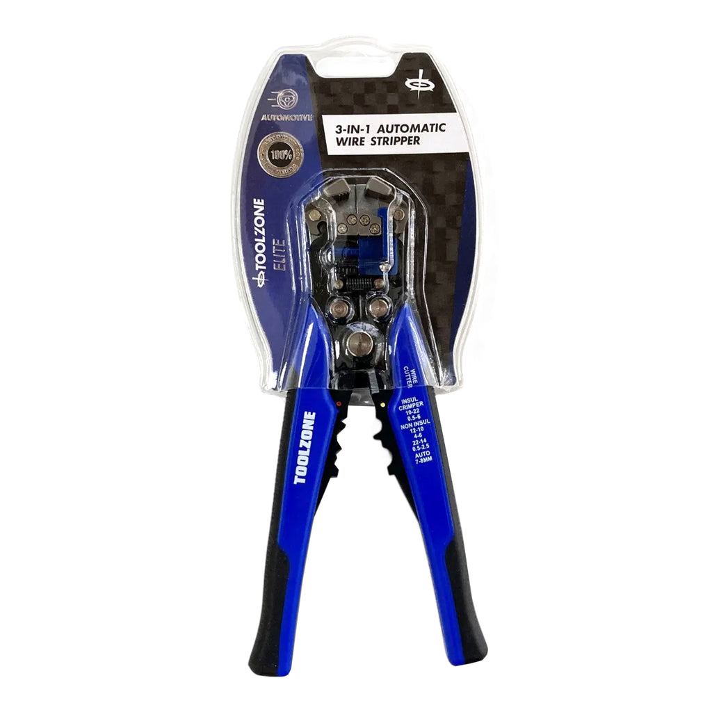 AUTO STRIPPER AND CRIMPER 10-24 awg 0.13-6.0mm² BLUE - TOOLZONE KDPPL256