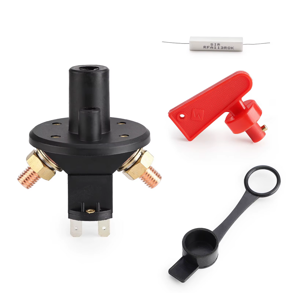 BATTERY ISOLATOR KILL SWITCH 12/24V 175A 4-TERMINAL KEYED FIA TYPE SSW2802 240-01127