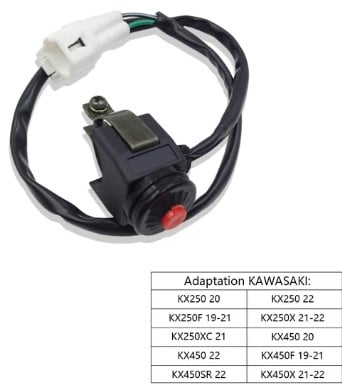 KILL SWITCH 2020-2022 KAWASAKI KX250 F XC KX450F X SR 27010-0909