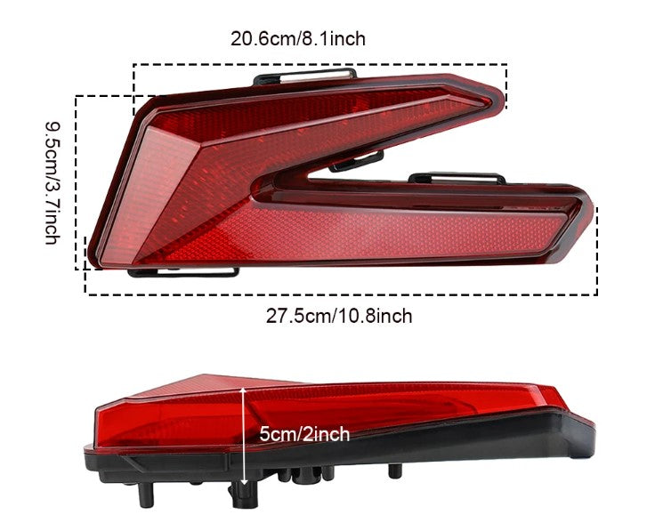 1 PAIR LED TAILLIGHT REAR LAMP FOR CANAM MAVERICK X3 2017-2024