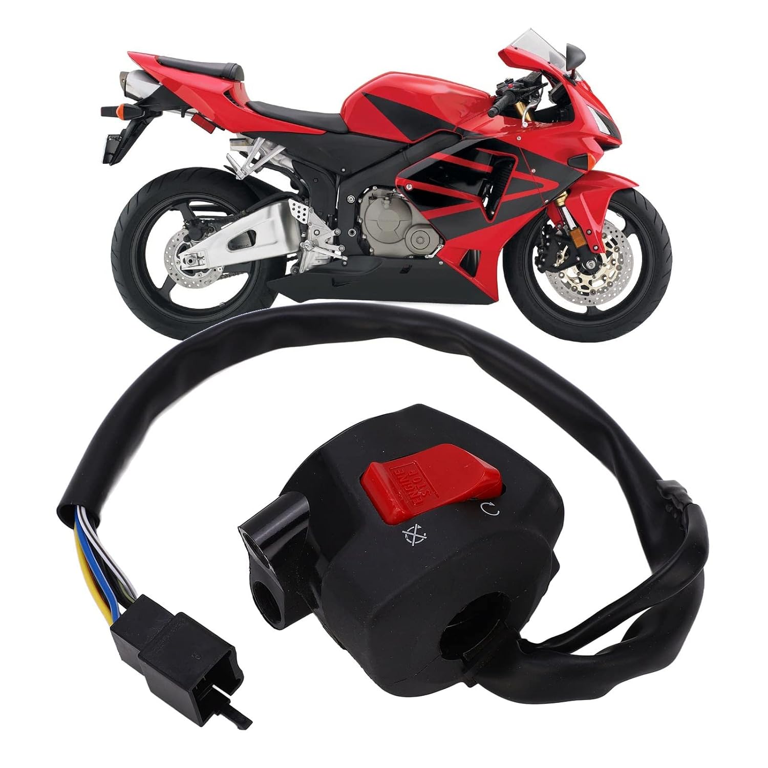 RIGHT SWITCH START KILL 2005 HONDA CBR600RR 35130-MEE-642 35130-MEE-641