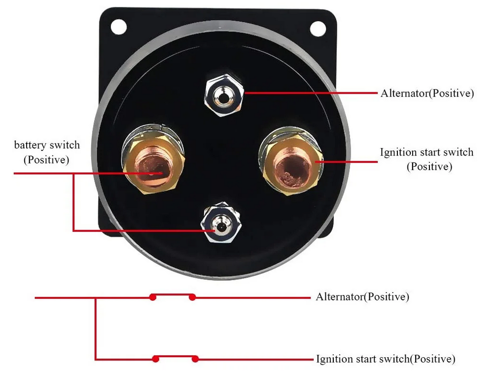 4 POLE BATTERY ISOLATOR SWITCH 12V 250AMP MOTORSPORT KILL SWITCH