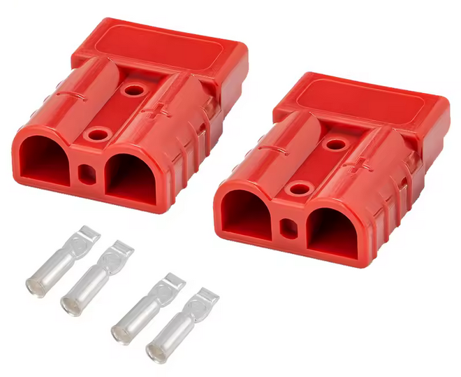 50 AMP ANDERSON CONNECTOR SET 2Pcs BATTERY CABLE CONNECTOR KIT 12V