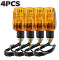 4PCS Universal Blub Turn Signal Lamp Turning Indicators Light Amber 12V