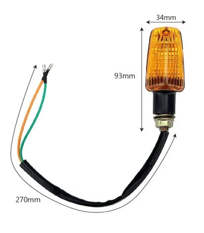 4PCS Universal Blub Turn Signal Lamp Turning Indicators Light Amber 12V