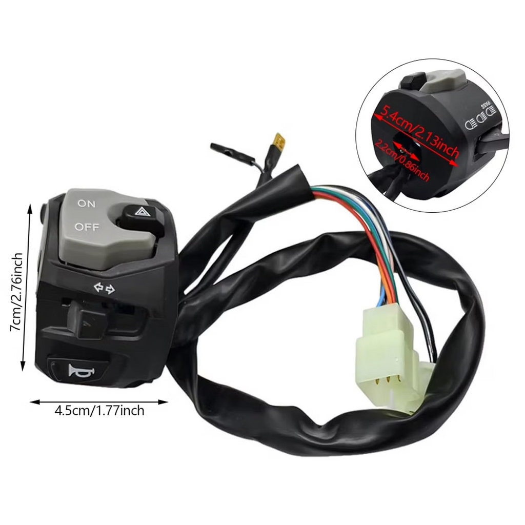 HANDLEBAR SWITCH ASSEMBLY GSX MULTIFUNCTION HORN HEADLIGHT CONTROL 484651