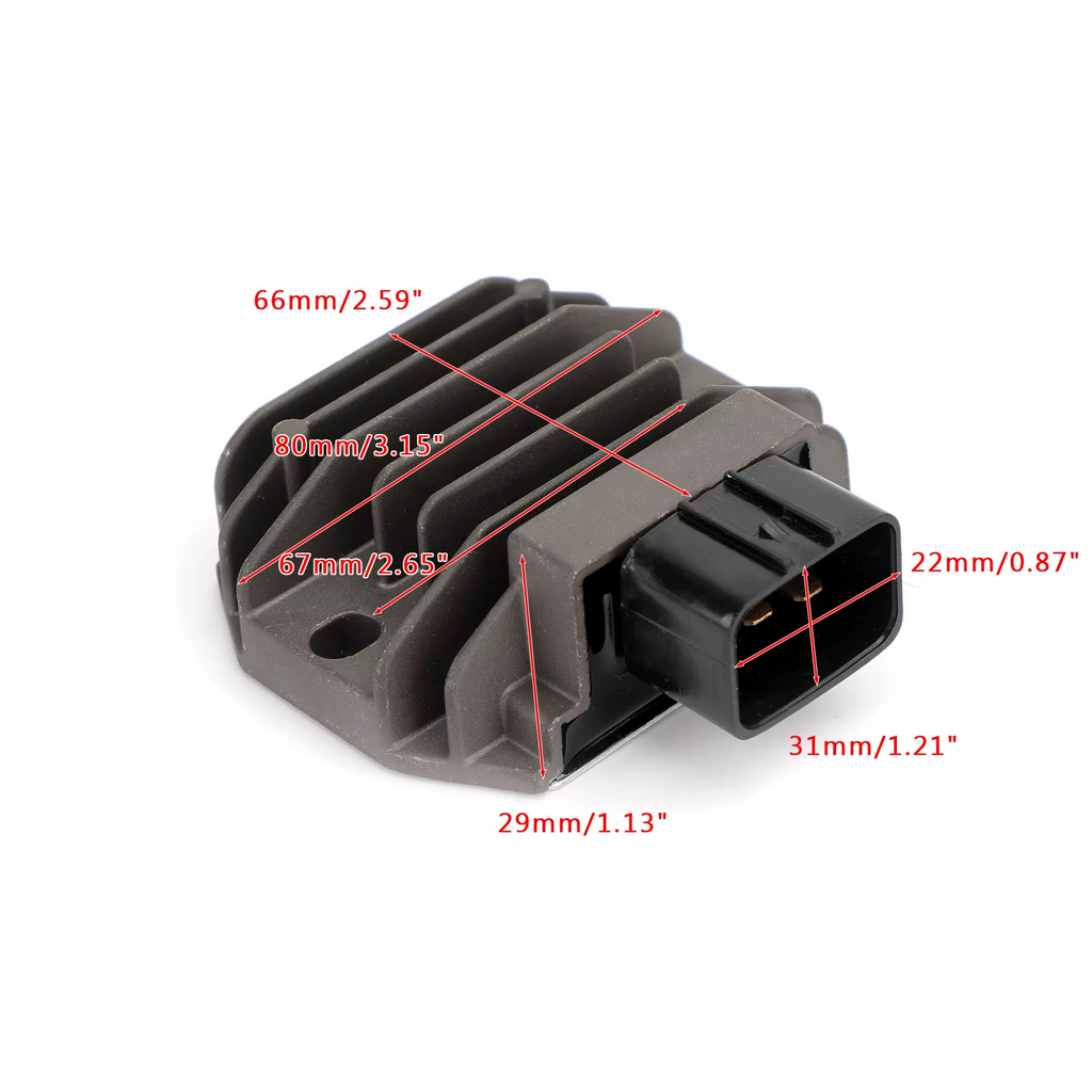 REGULATOR RECTIFIER 14-24 YAMAHA HONDA CFMOTO KTM RRV-A158 5 PIN 67mm 2CR-81960-00 31600-KZZ-J01