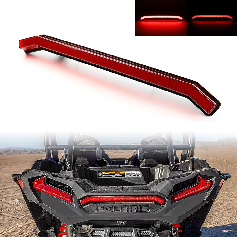 LED REAR CENTER TAIL BRAKE LIGHT 17-21 POLARIS RZR XP 4 1000 TURBO SPORTSMAN XP WM-ATV10 RED IP67