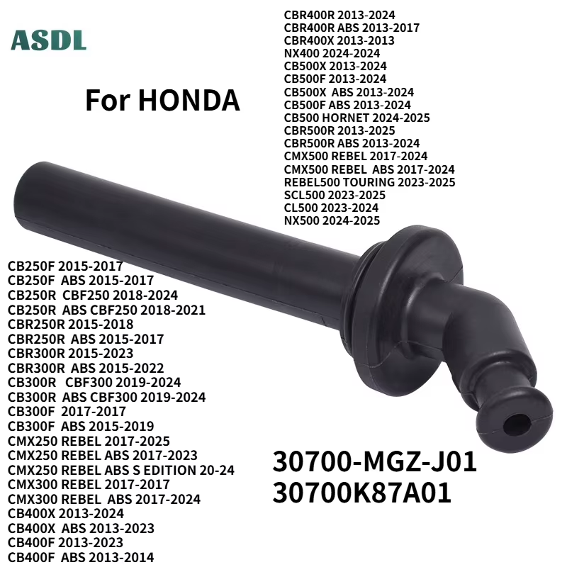 HIGH PRESSURE CAP ASSY 13-25 HONDA CB CBR CMX NX CL SCL REBEL 250 300 400 500 1PC 95mm 30700-MGZ-J01