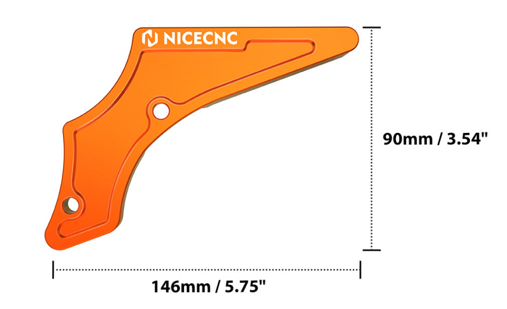CASE SAVER 2T ORANGE BILLET ALUMINUM 2017-2023 KTM HUSQVARNA GASGAS 250 300