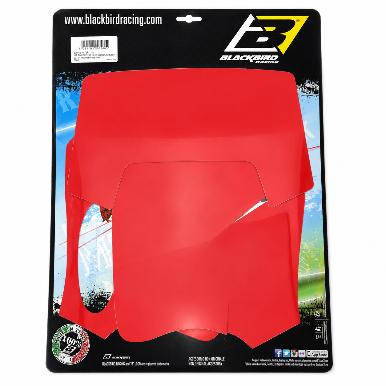 93-99 4 STROKE KTM EXC RED PRE CUT BACKGROUNDS, BLACKBIRD 3503/60