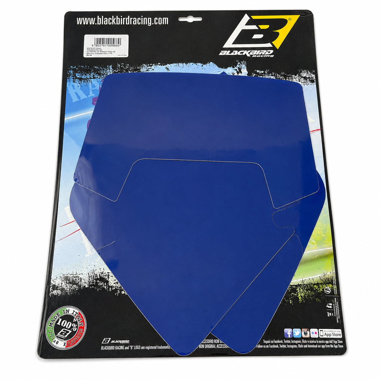 1998 KTM EXC 2 STROKE BLUE PRECUT BACKGROUNDS, BLACKBIRD 3505/70