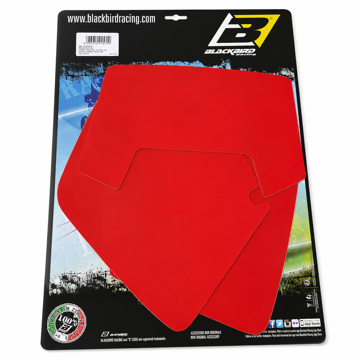 1998 KTM EXC 2 STROKE RED PRECUT BACKGROUNDS, BLACKBIRD 3505/60