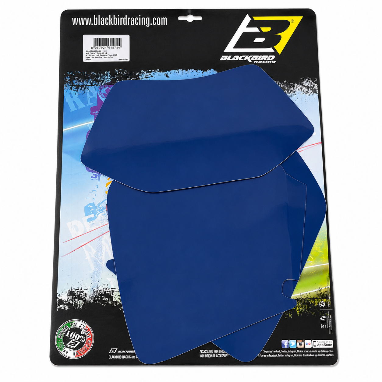 99-03 2 STROKE 00-03 4 STROKE KTM EXC BLUE PRE CUT BACKGROUNDS, BLACKBIRD 3506/70