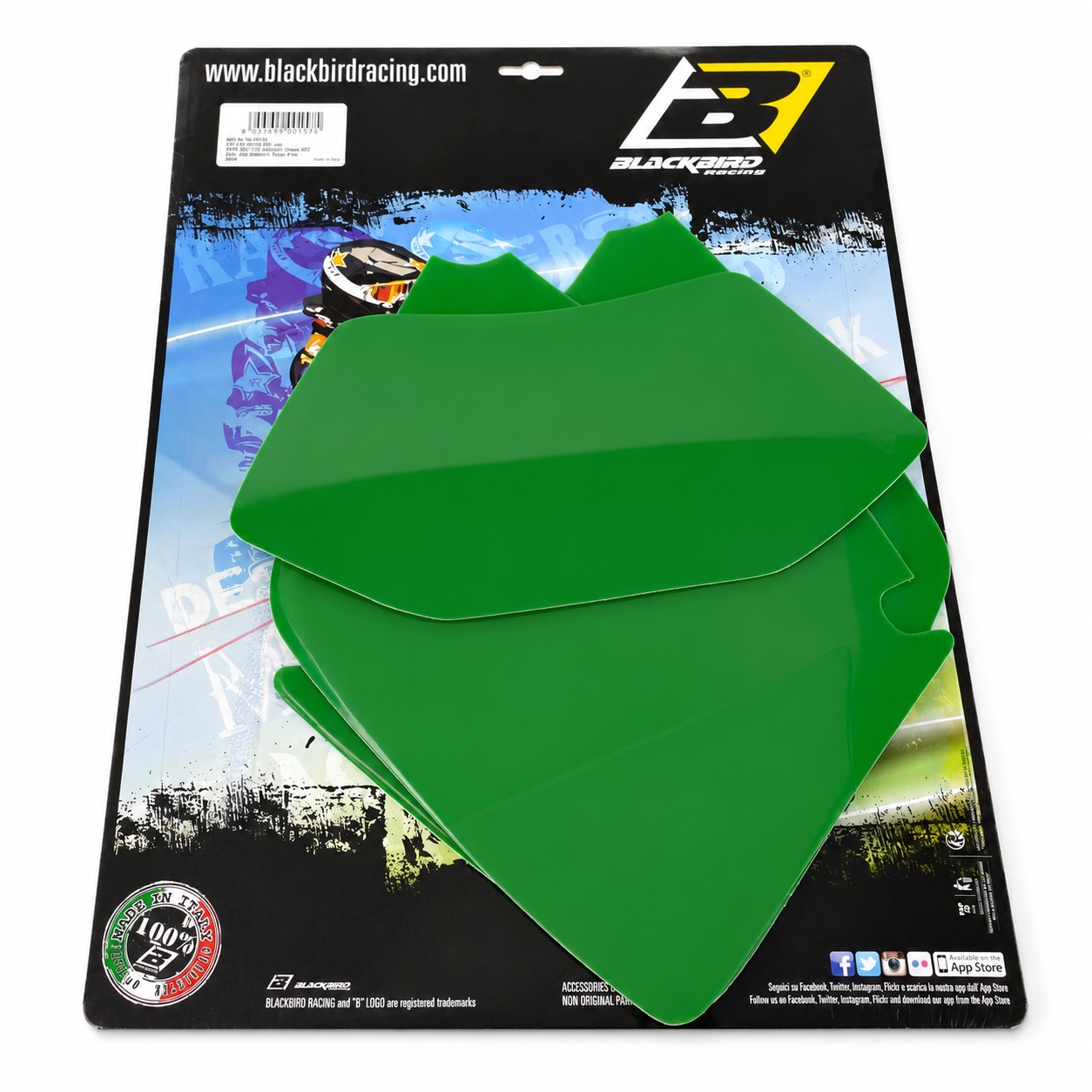 99-03 2 STROKE 00-03 4 STROKE KTM EXC GREEN PRE CUT BACKGROUNDS, BLACKBIRD 3506/30