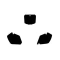 97-99 CR250, 98-99 CR125 BLACK, PRE-CUT MOTOCROSS BACKGROUND