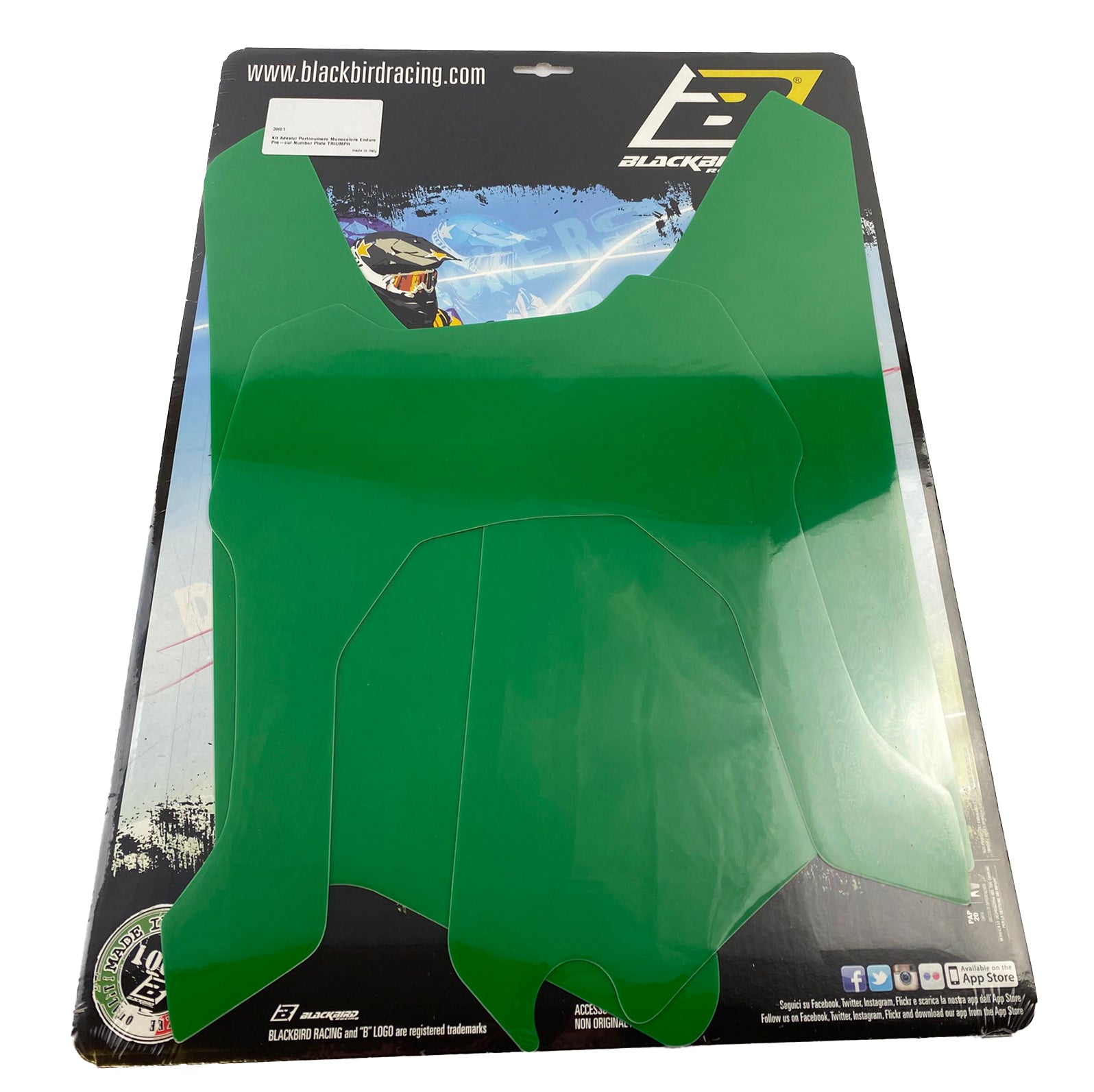 TRIUMPH TF 250X 24-25 GREEN ENDURO PRE CUT, BLACKBIRD 3H01/30