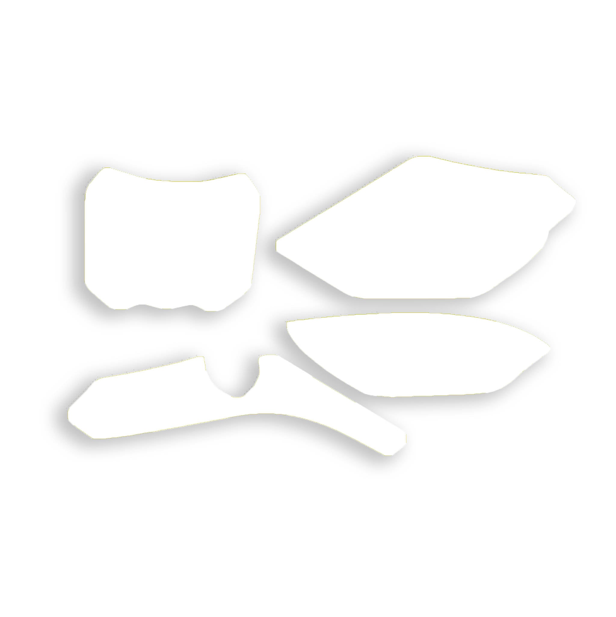 TM 4-STROKE MX 450-530 2022-25 PRE CUTS, BLACKBIRD 3818/10 WHITE, NUMBER BOARD BACKGROUNDS