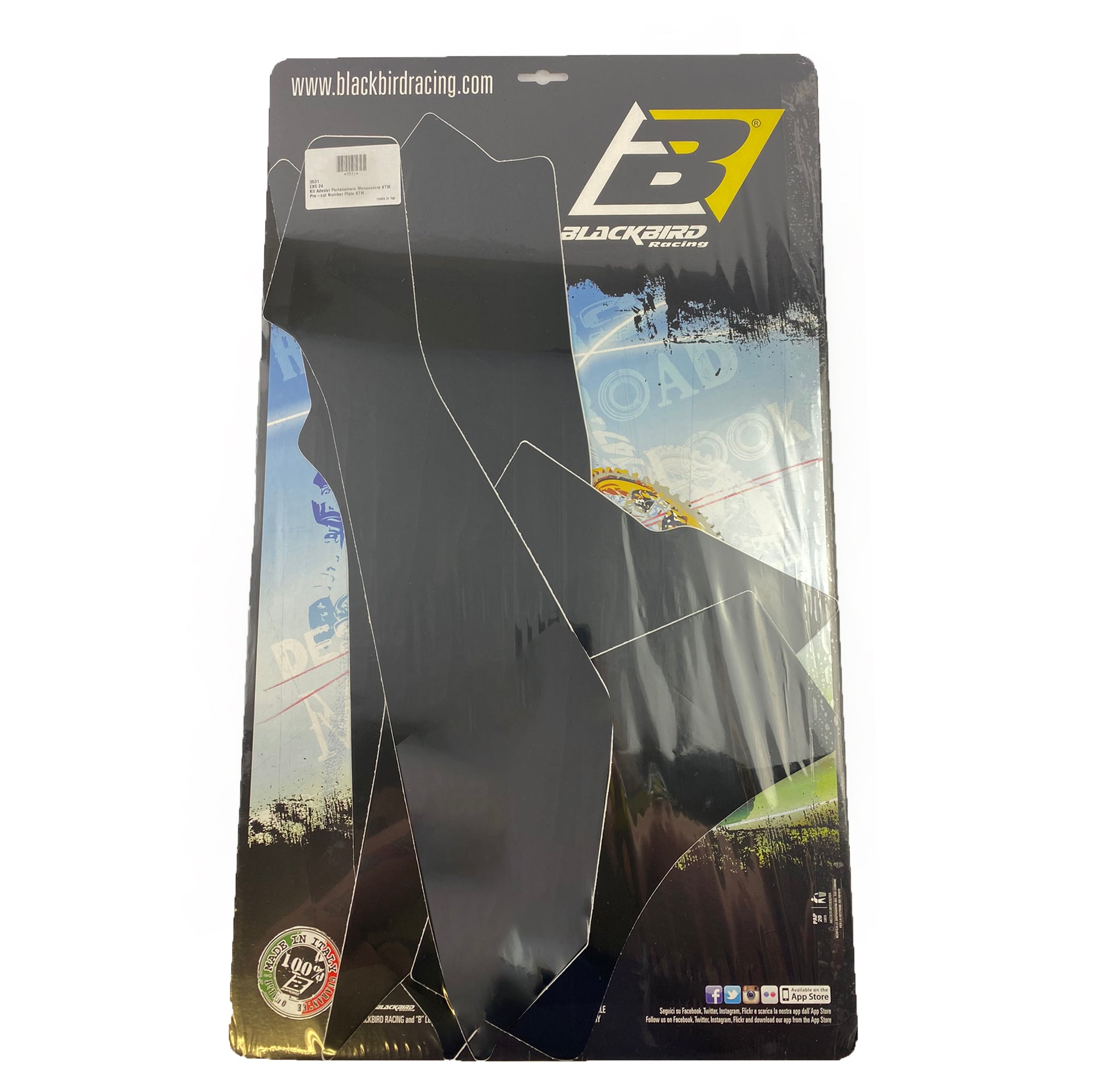 24-25 KTM EXC BLACK BACKGROUNDS, BLACKBIRD 3531/20
