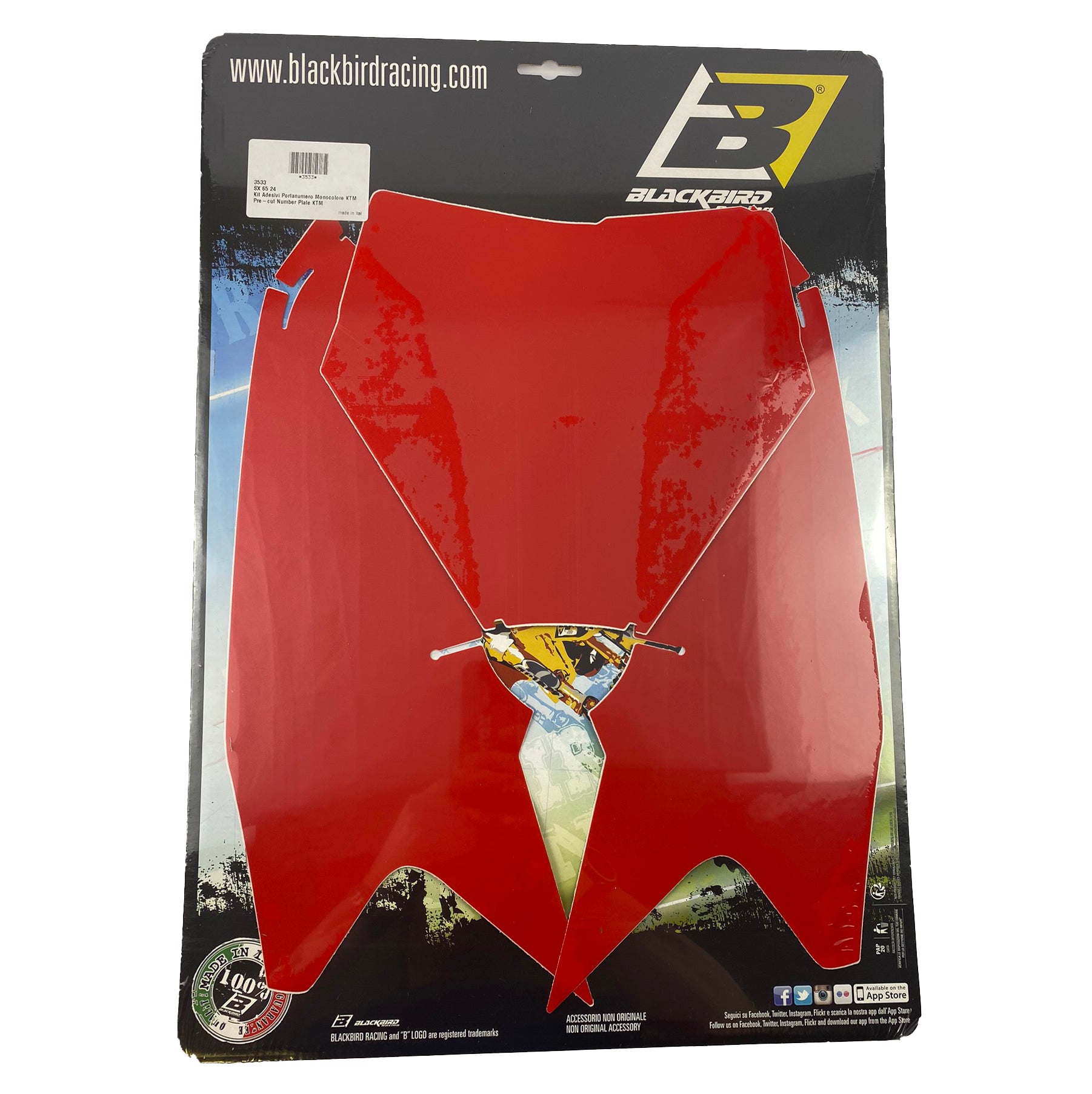 KTM SX 65 24-25, RED BACKGROUNDS, BLACKBIRD 3533/60
