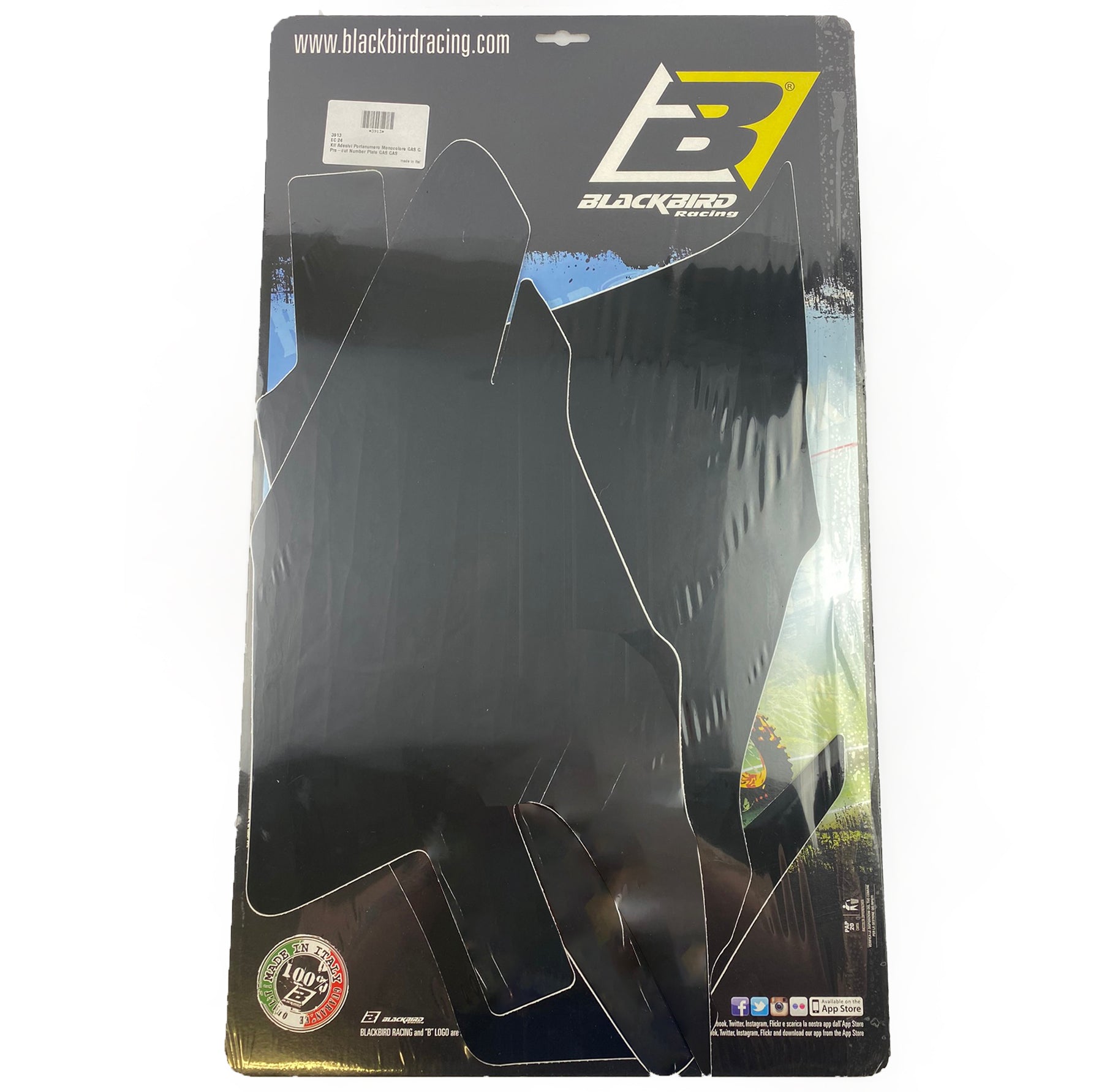 GASGAS EC 24-25 PRE CUT BACKGROUNDS, BLACKBIRD 3913/20 BLACK NUMBER BOARDS