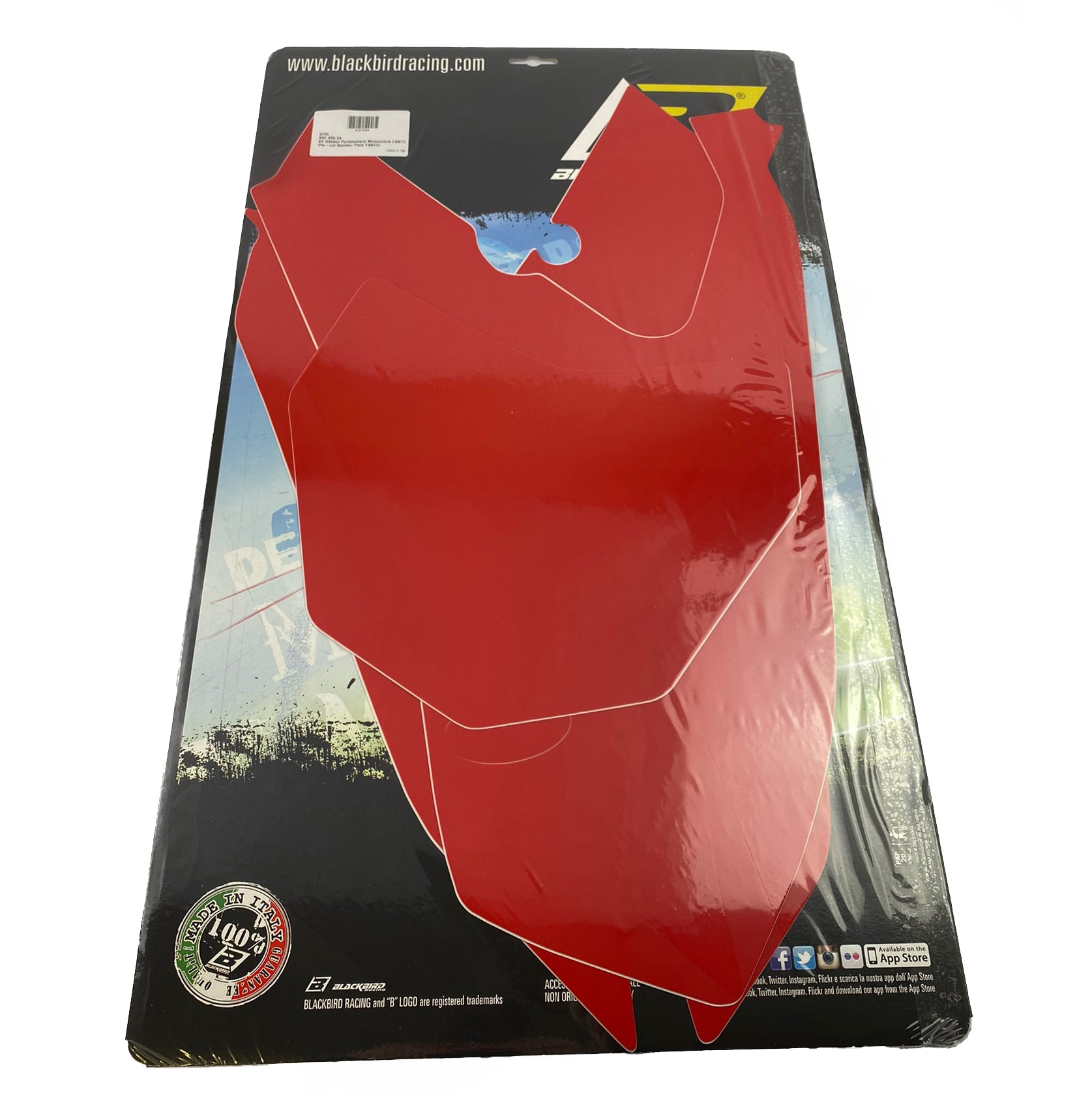 FANTIC XXF 450 2024-2025 PRE CUT BACKGROUNDS, BLACKBIRD 3F05/60 RED NUMBER BOARDS