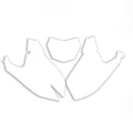 FANTIC XXF 450 2024-2025 PRE CUT BACKGROUNDS, BLACKBIRD 3F05/10 WHITE NUMBER BOARDS