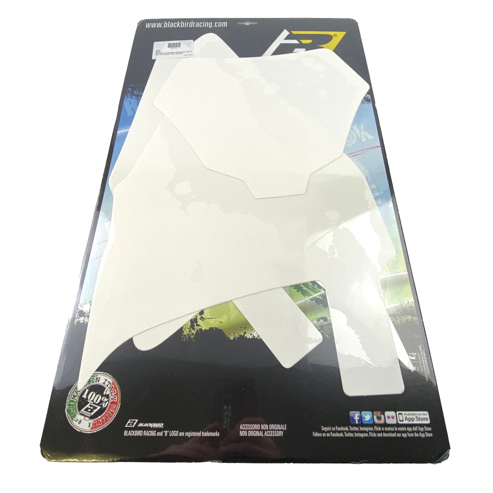 GASGAS MC 24-25 PRE CUT BACKGROUNDS, BLACKBIRD 3912/10 WHITE NUMBER BOARDS