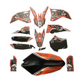 09-12 SX65 KTM TRIBAL SKULL 2, BLACKBIRD FULL TEAM KIT 8535B