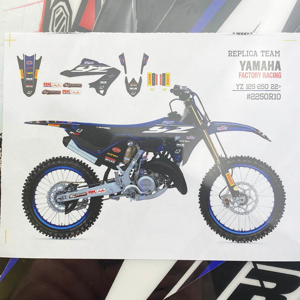 2022 YZ125/250 REPLICA YAMAHA FACTORY, BLACKBIRD 8250R10 FULL KIT