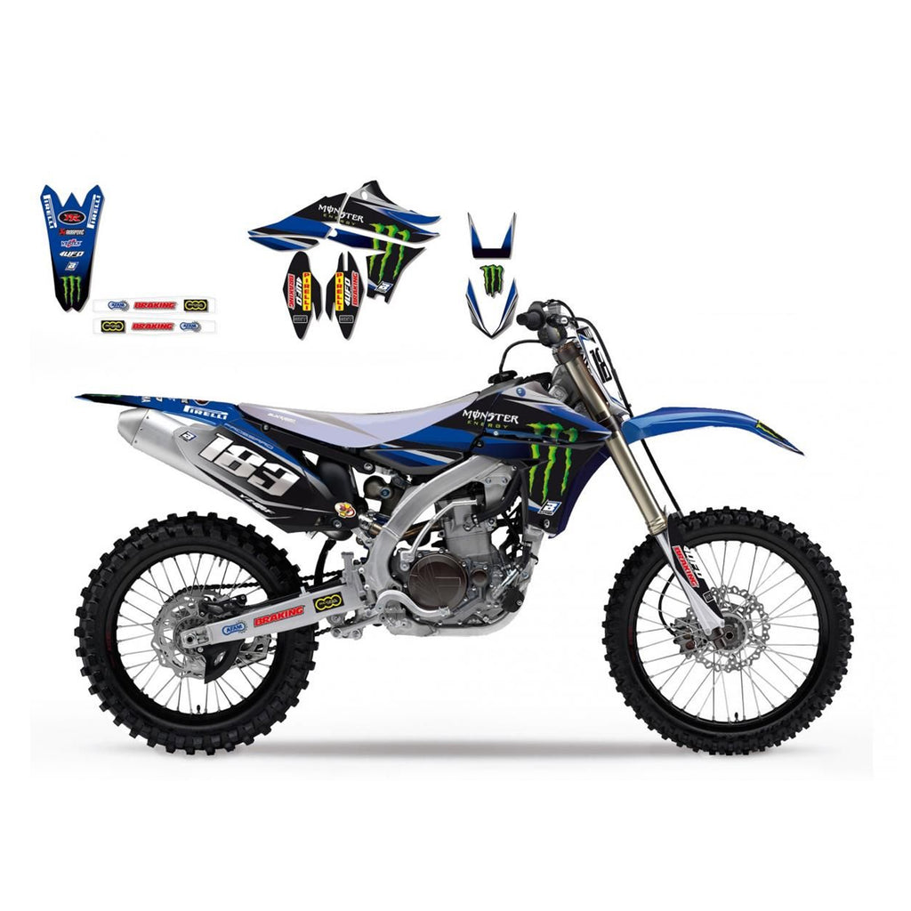 10-13 YZF450 MONSTER ENERGY 3, BLACKBIRD DECAL SET 2240R3