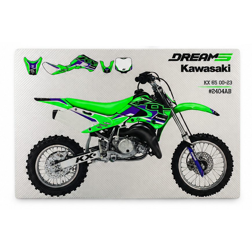 00-24 KX65 DREAM 5 CHROME EFX  GRAPHICS, BLACKBIRD 2404ABCRO