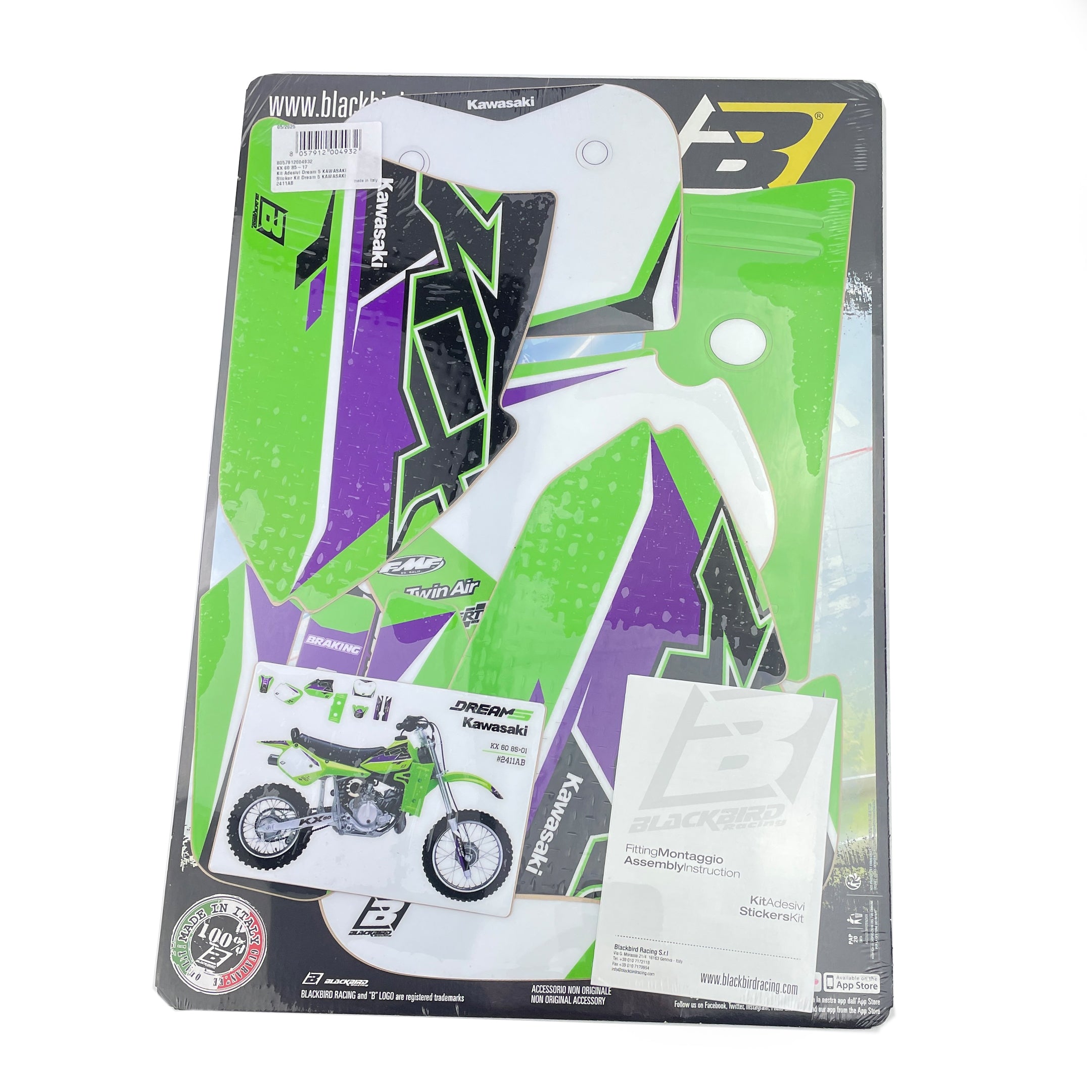 85-19 KX60 DREAM 5 GRAPHICS, BLACKBIRD 2411AB