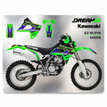 97-08 KLX300 DREAM 5 CHROME EFX GRAPHICS, BLACKBIRD 2412ABCRO