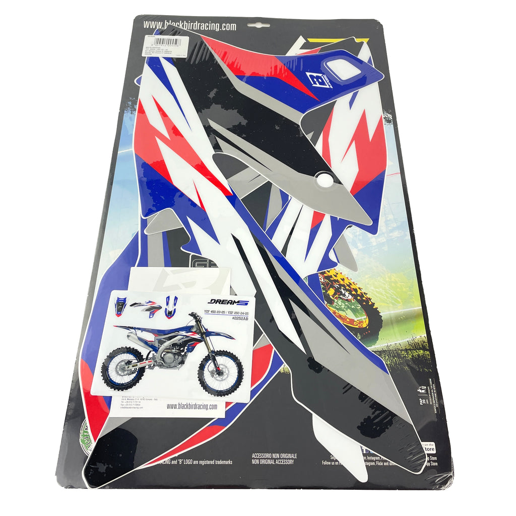 24-25 YZF250 23-25 YZF450 YAMAHA DREAM 5 DECALS, BLACKBIRD 2252AB